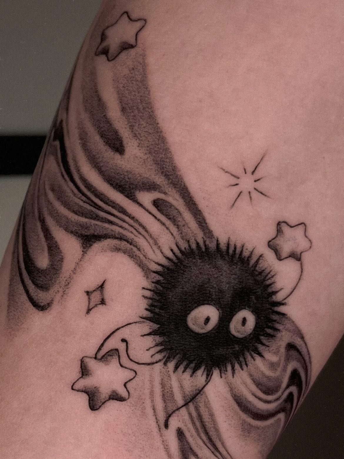 Tattoo by @micah_mariah — black_and_grey, anime