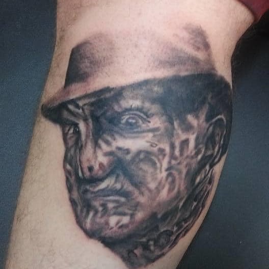 Old man realism tattoo on the forearm by @juiceinkythings