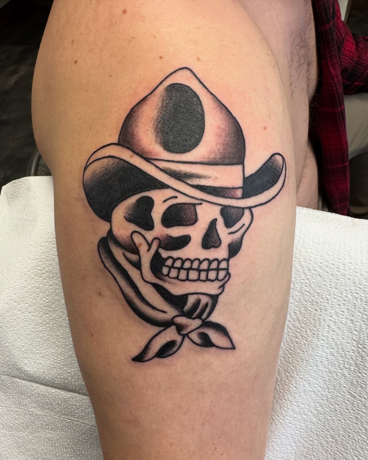 Tattoo by @notmikewilson — black_and_grey