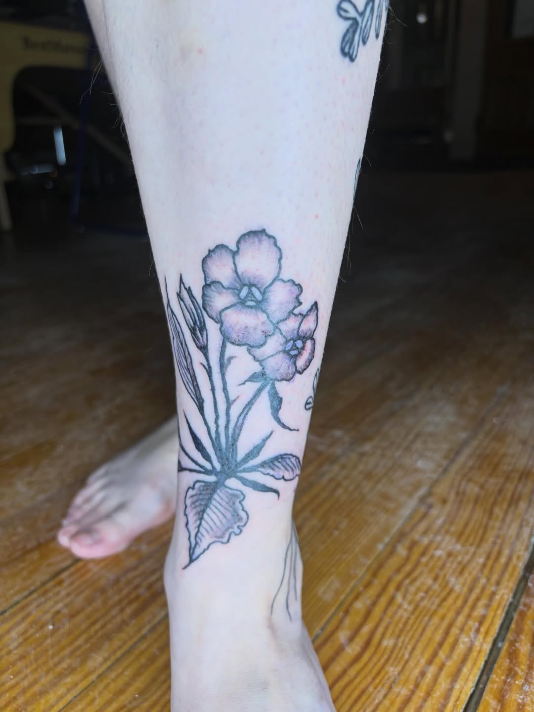 Tattoo by @easy_peezy_pokes — fine_line, black_and_grey