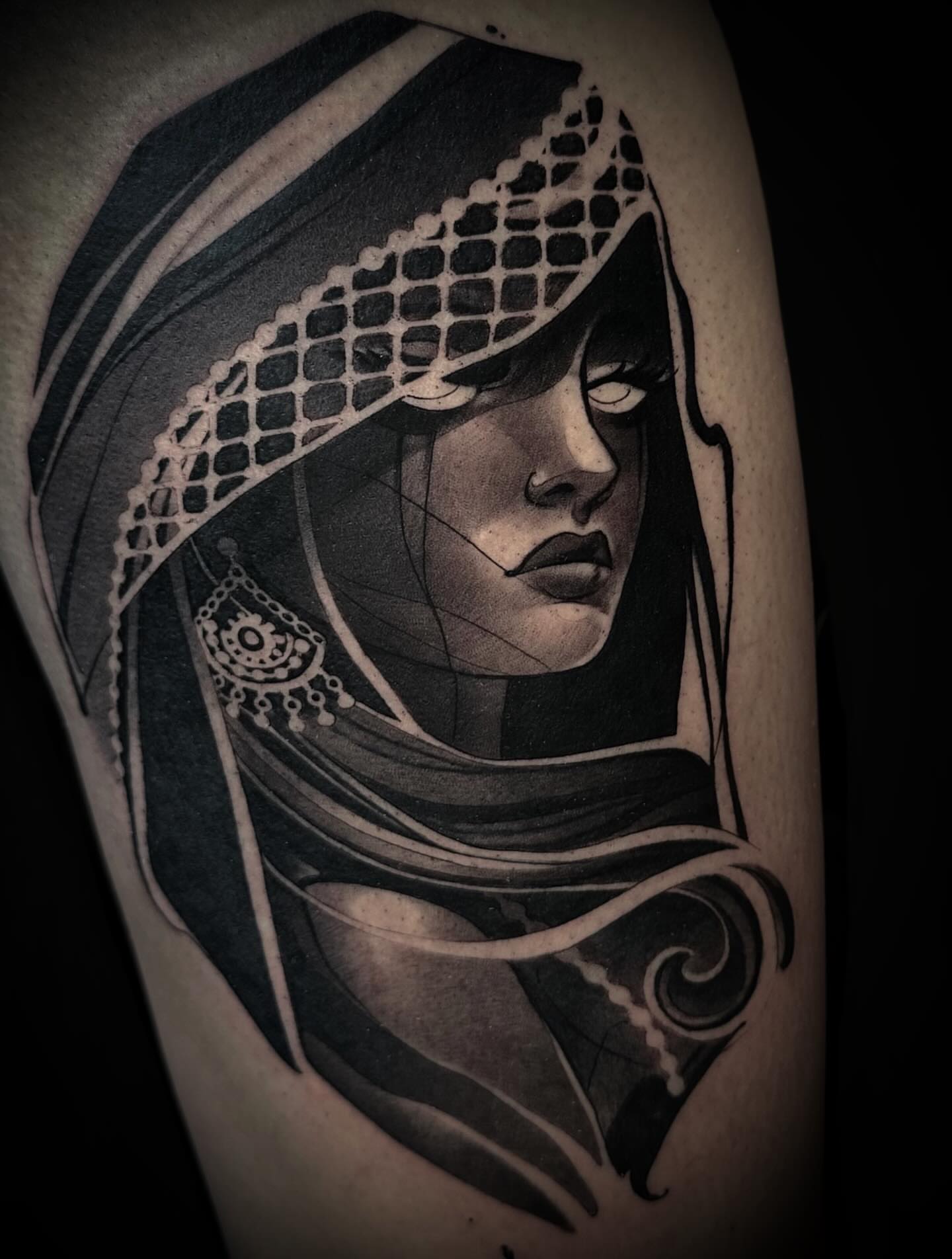 Tattoo by @nathanadsitart — black_and_grey, realism