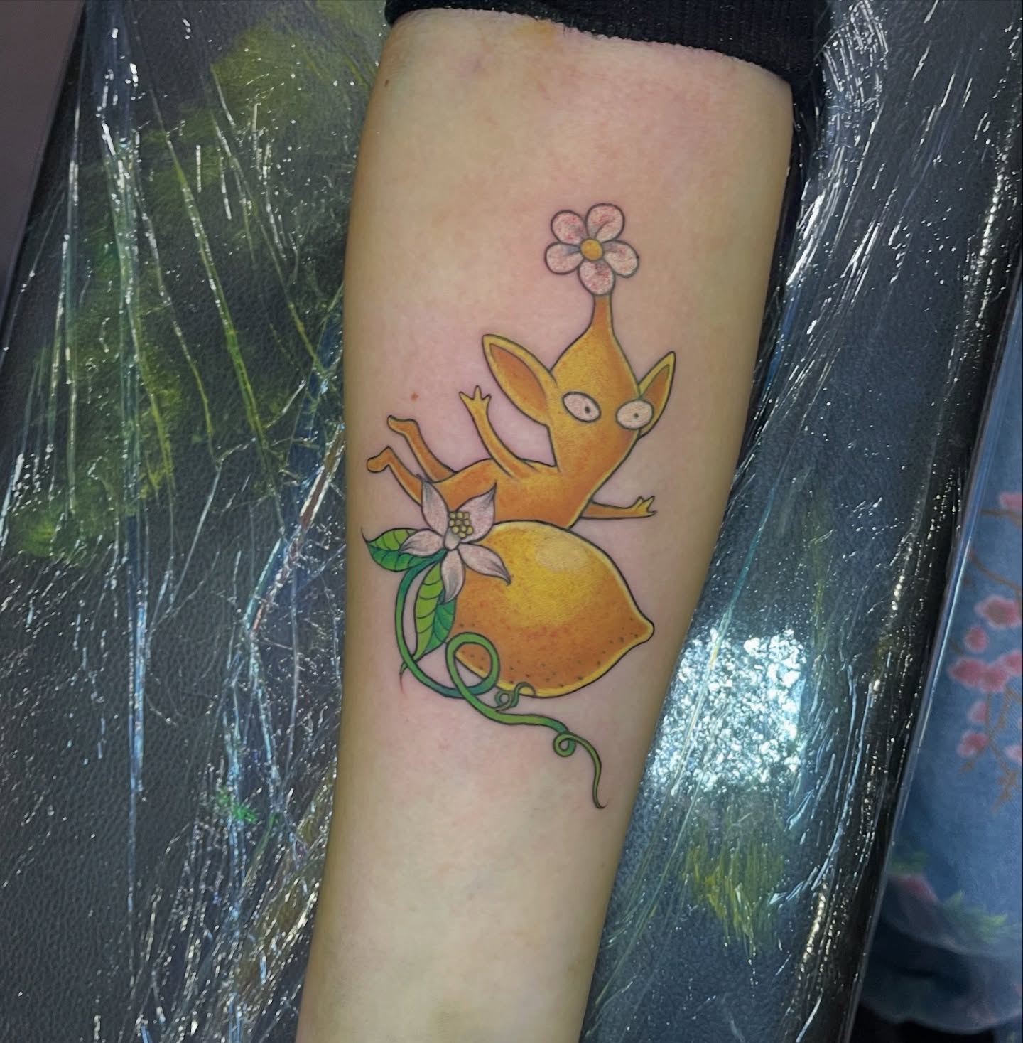 Tattoo by @space.paranoid — illustrative, anime