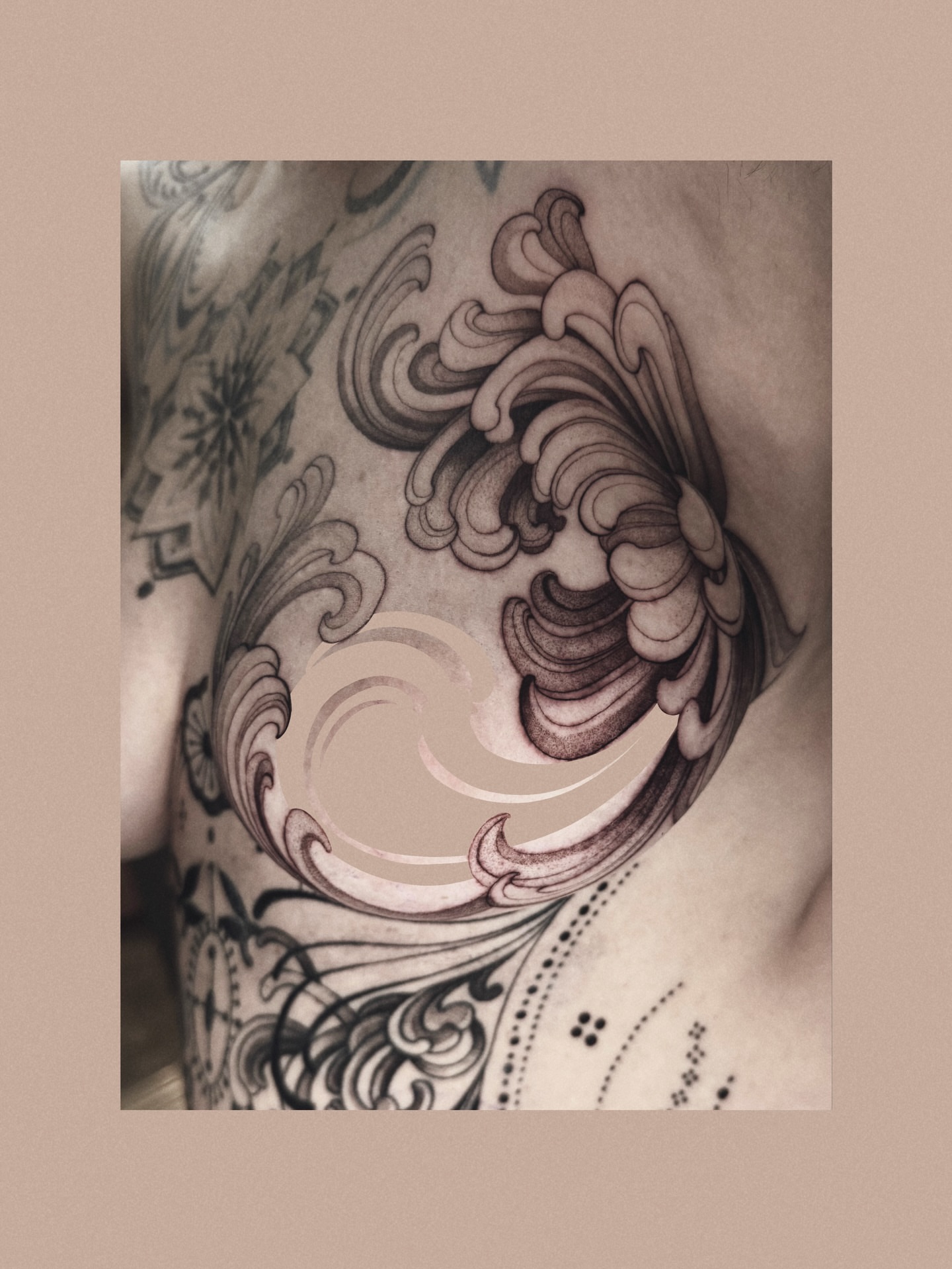 Tattoo by @blacklambx — black_and_grey