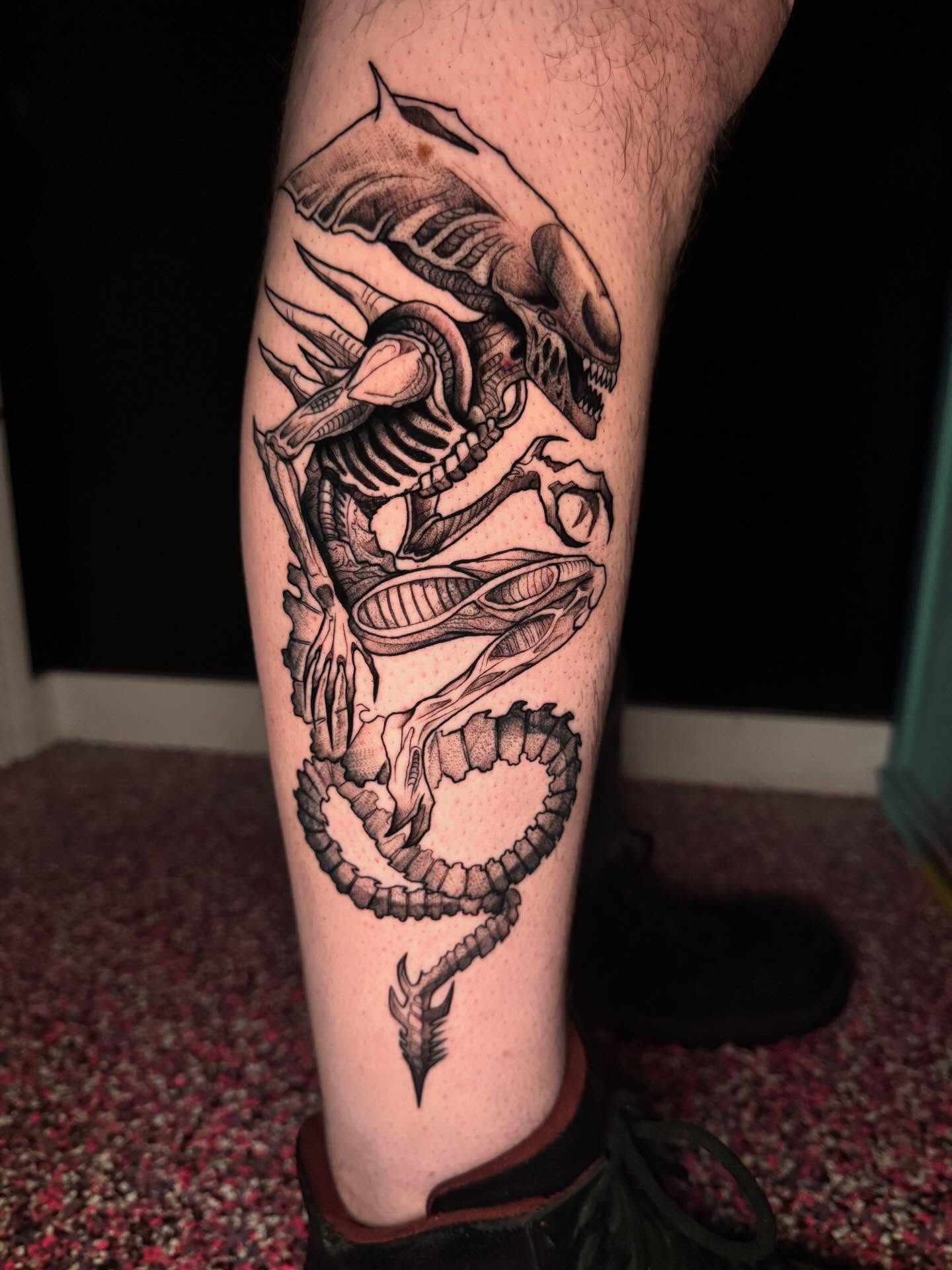 Tattoo by @gatorgirltattoo — black_and_grey, realism