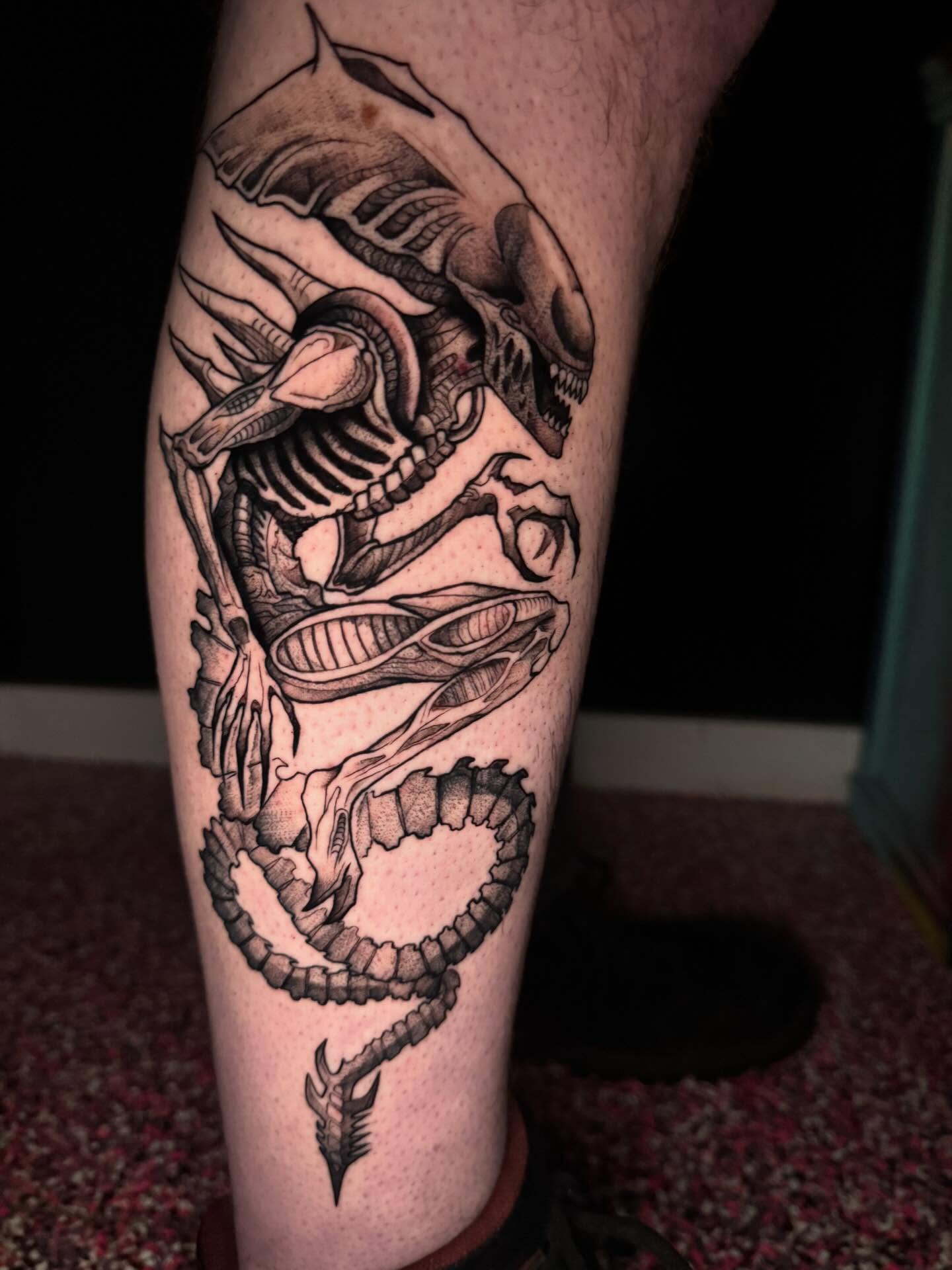 Tattoo by @gatorgirltattoo — black_and_grey, realism