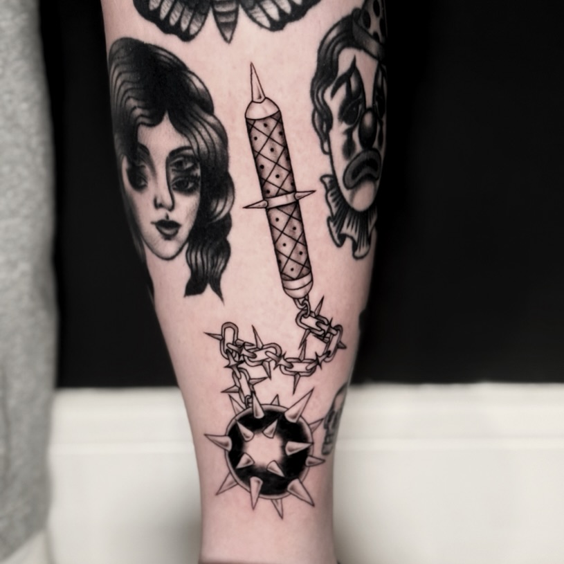 Tattoo by @killjoystabs β american_traditional, dotwork