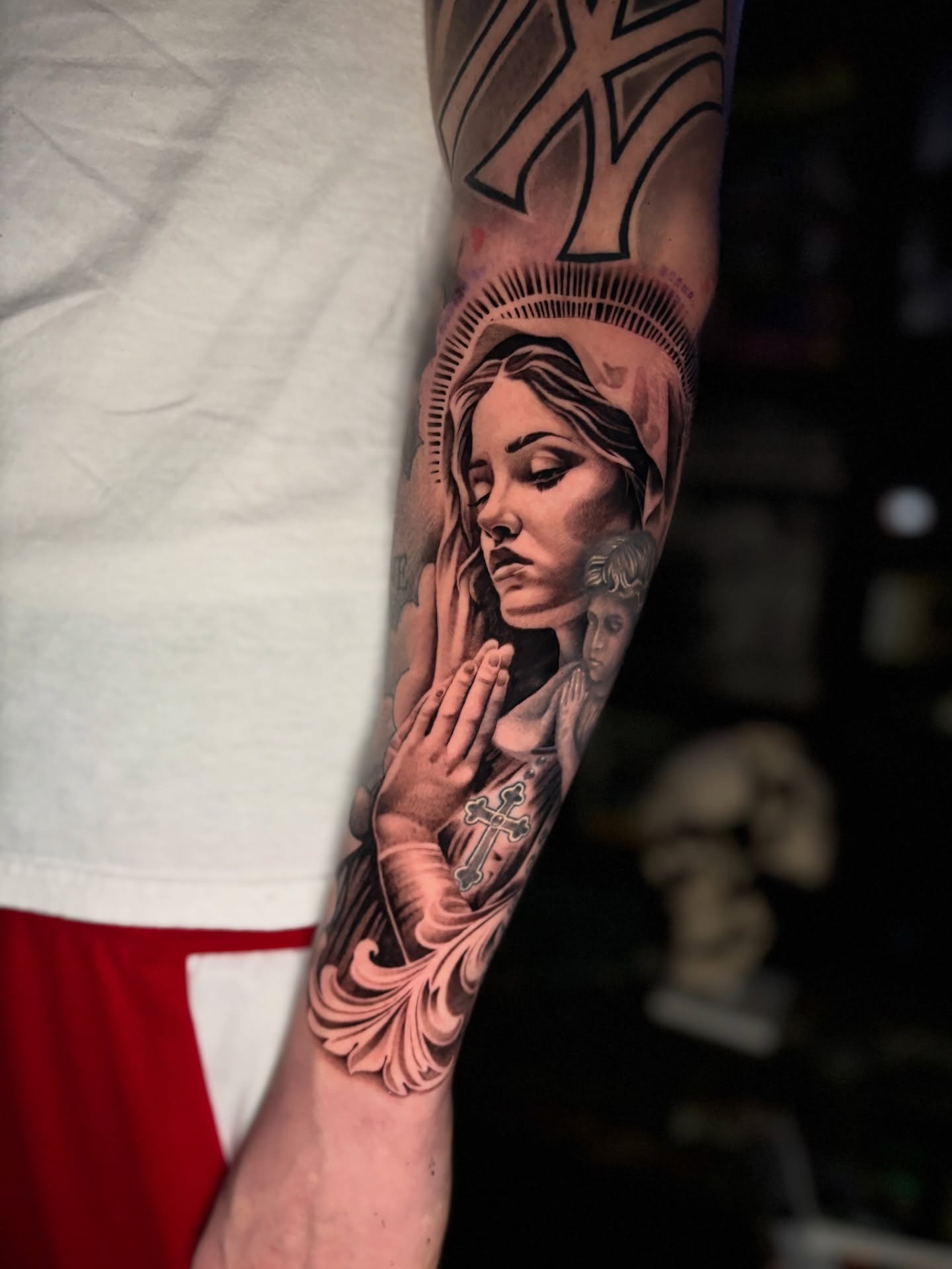 Tattoo by @crooksink — realism, black_and_grey
