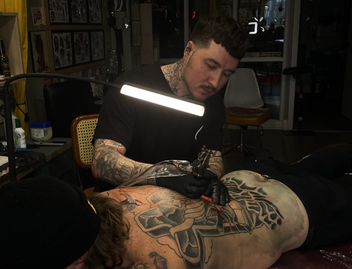 Tattoo by @robavelli — american_traditional, black_and_grey