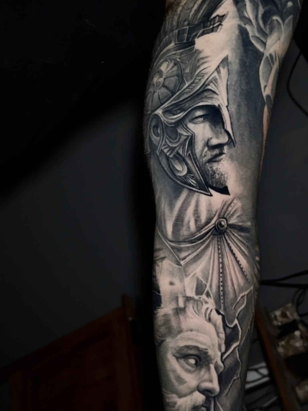 Tattoo by @brynbeer_official — black_and_grey, realism