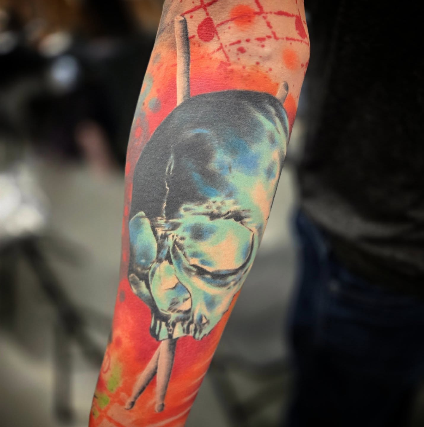 Tattoo by @aaronistattoo — realism, dotwork