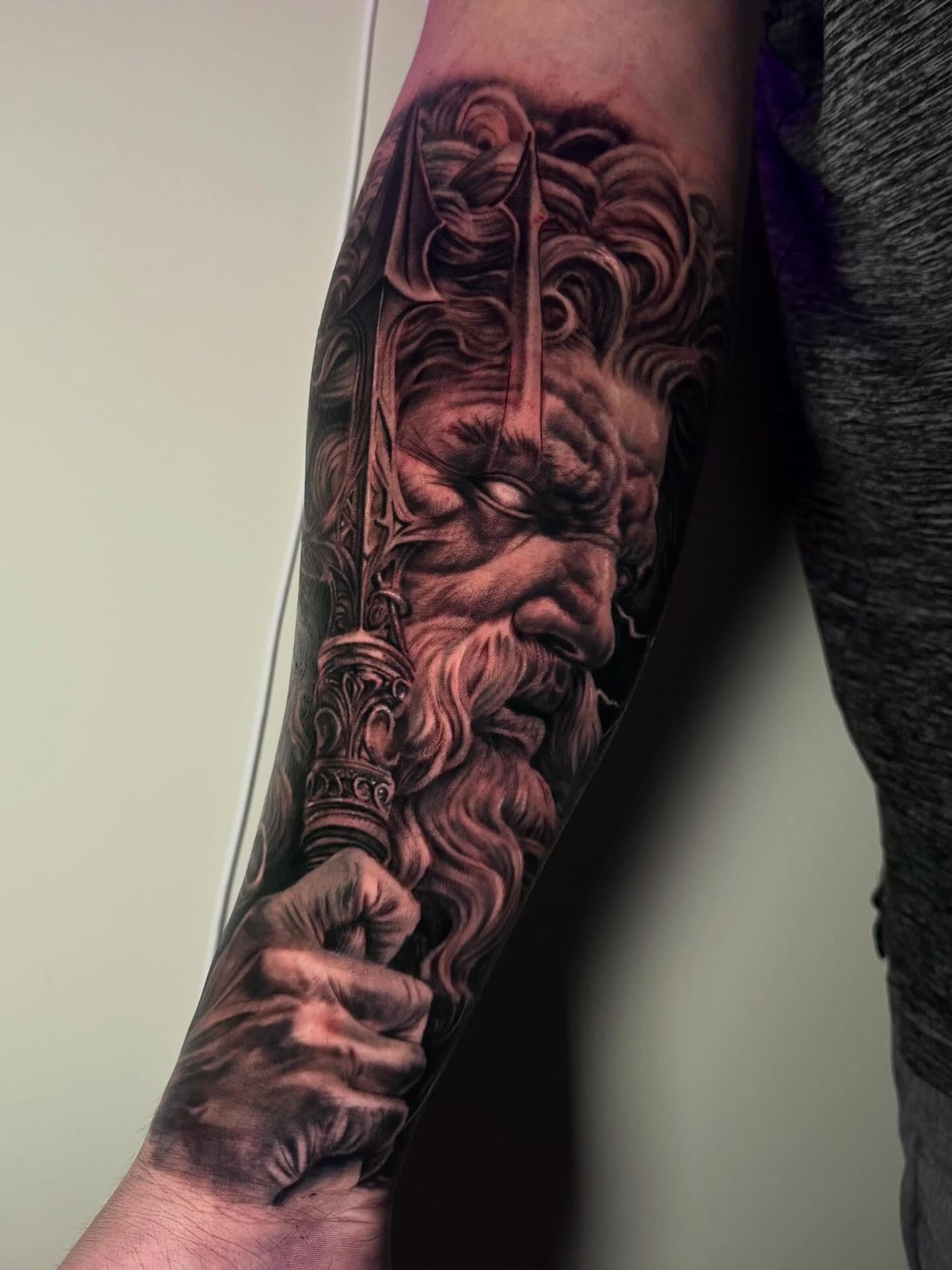 Tattoo by @blessedbyfrancisco_ — realism, dark_realism