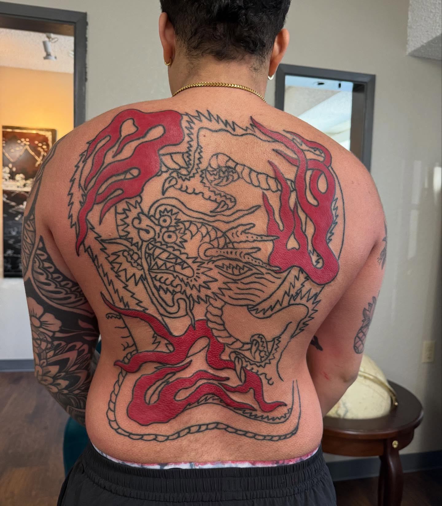 Dragon japanese irezumi tattoo on the back by Joe Truck