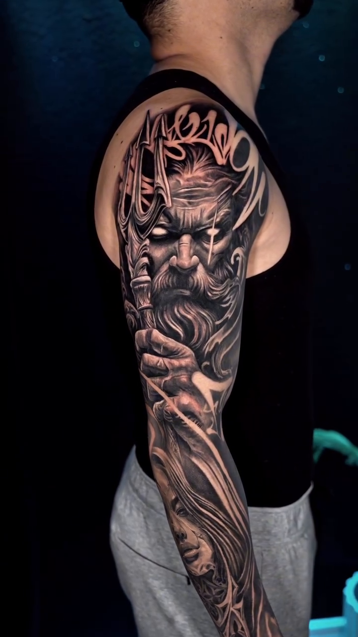 Tattoo by @saekone1 — black_and_grey, realism