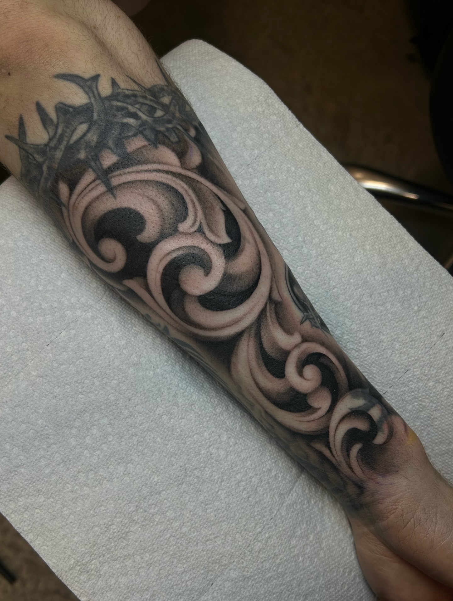 Tattoo by @tattoosbyalyssa — black_and_grey