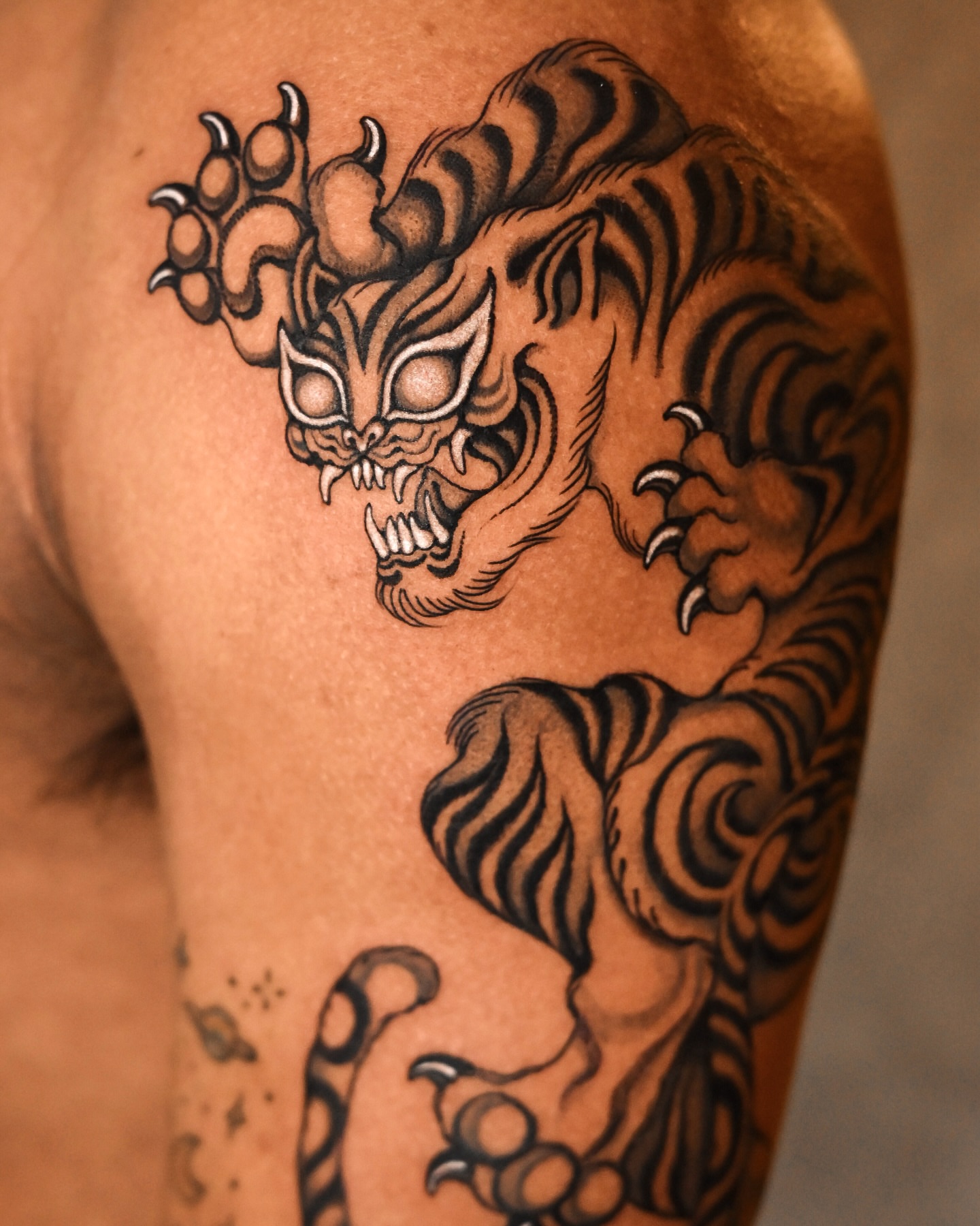 Tattoo by @monkeybob_ttt — black_and_grey