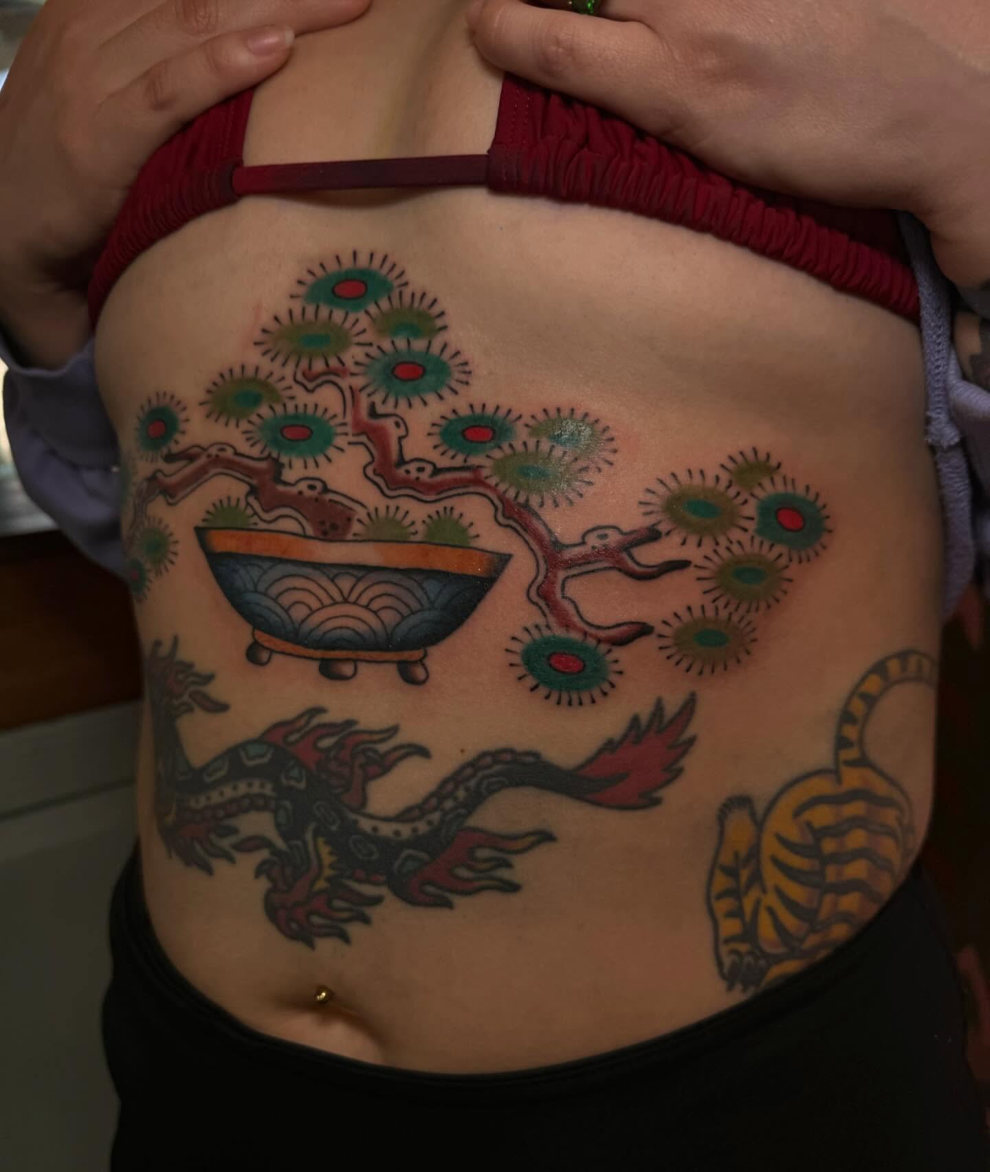 Tattoo by @brigettealysontattoos — american_traditional, dotwork