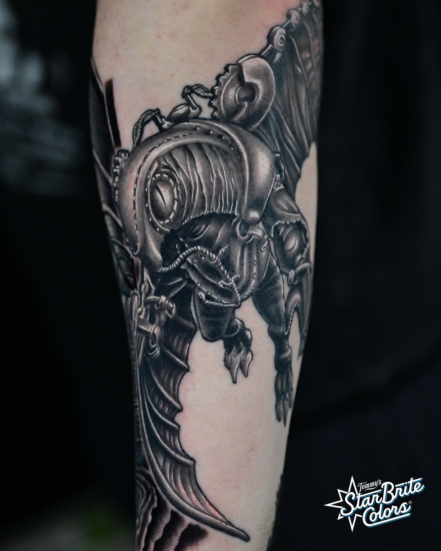 Tattoo by @tattooseanohara — black_and_grey, realism