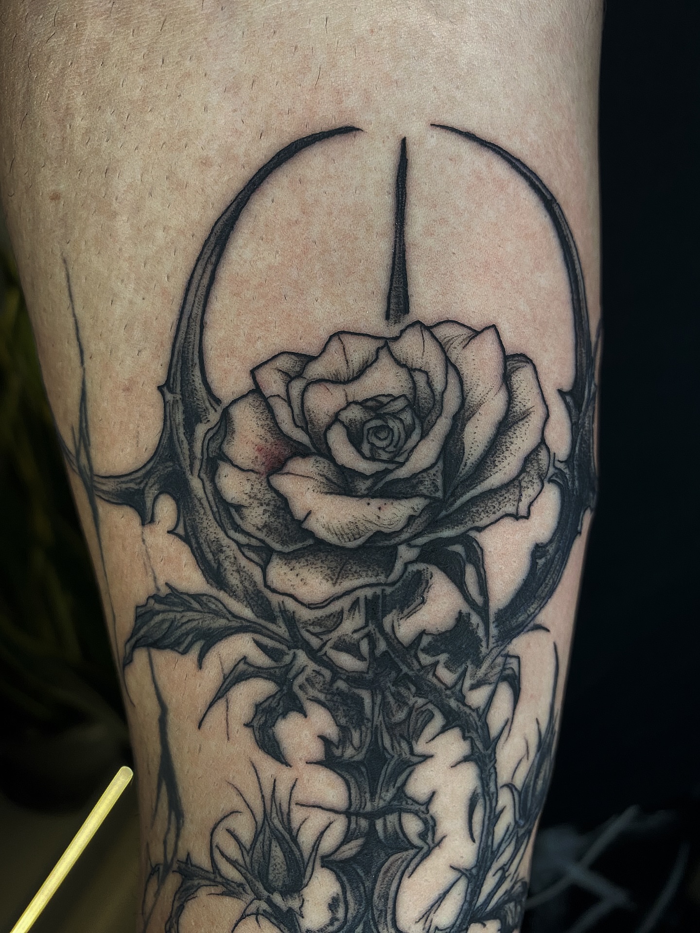 Tattoo by @garotodatatuagem — dotwork, black_and_grey