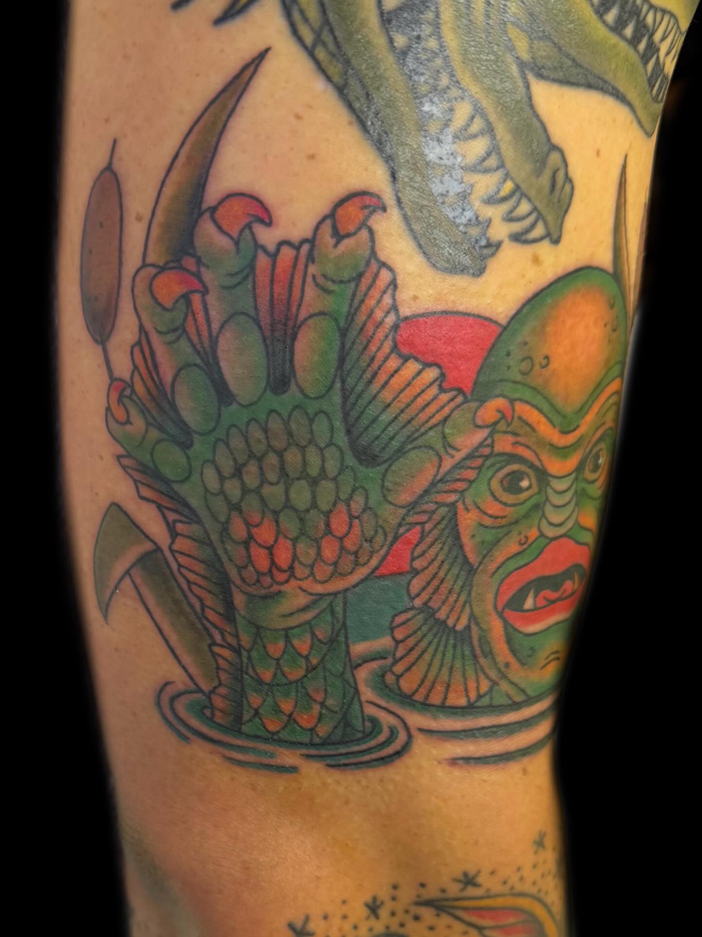 Tattoo by @meghanschader โ american_traditional, dotwork