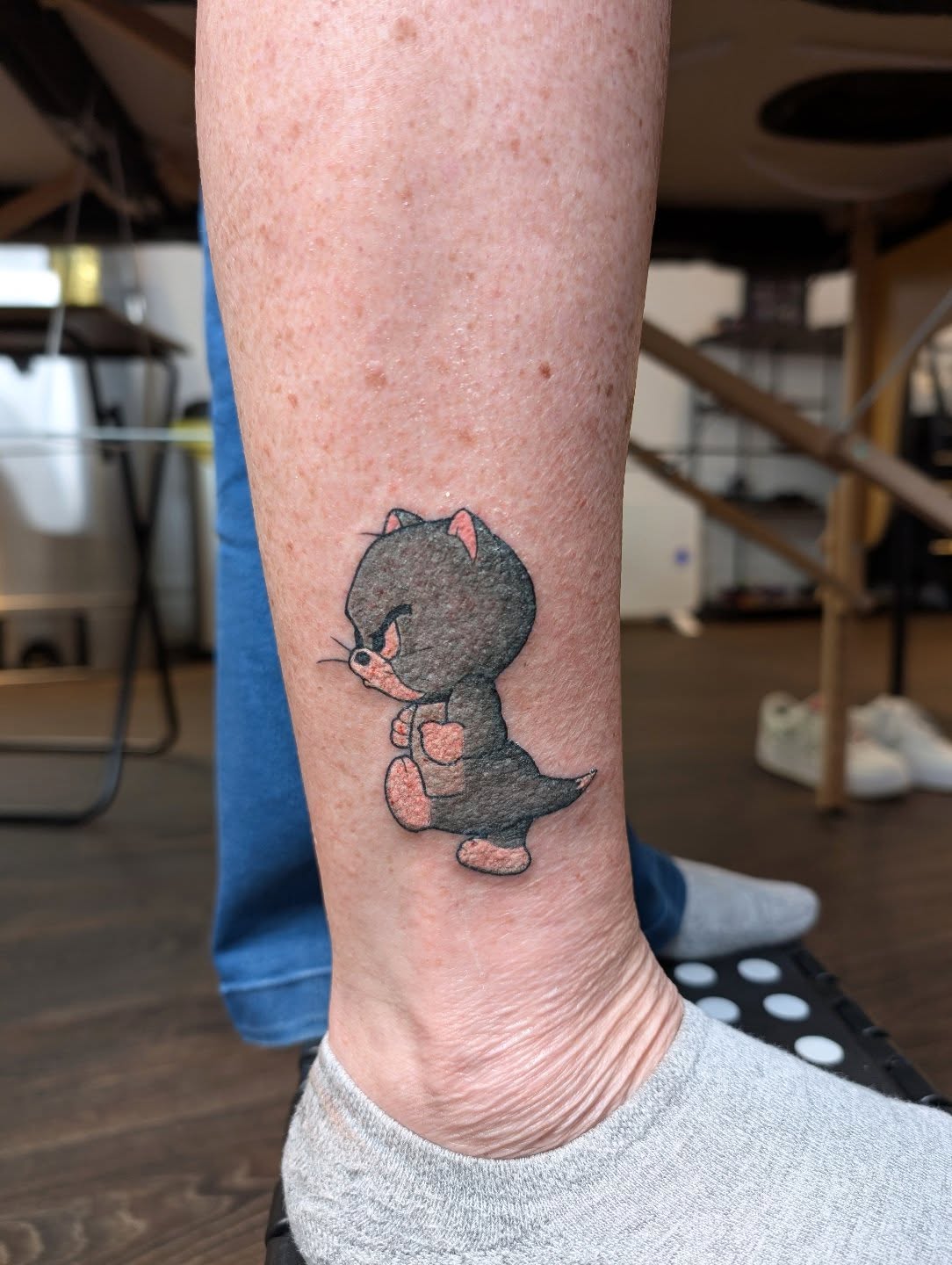 Tattoo by @mimtheyertattoos — black_and_grey