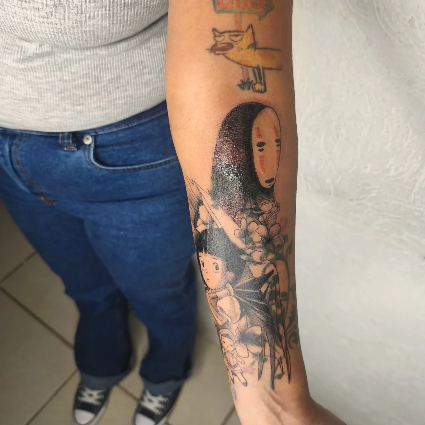 Tattoo by @mello_blue_tatto0 β anime, dotwork