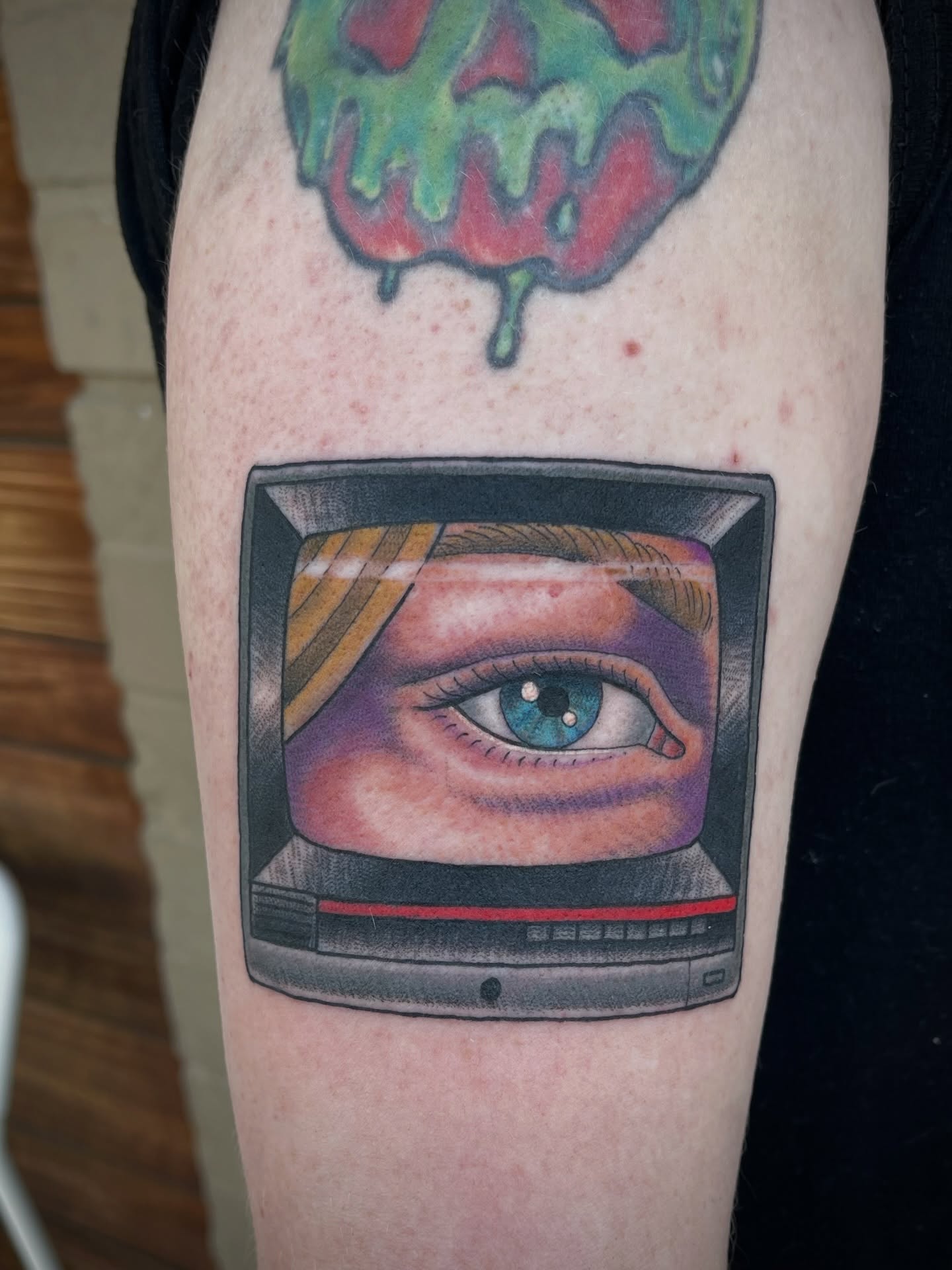 Tattoo by @scruffy_tattooer — realism, dotwork