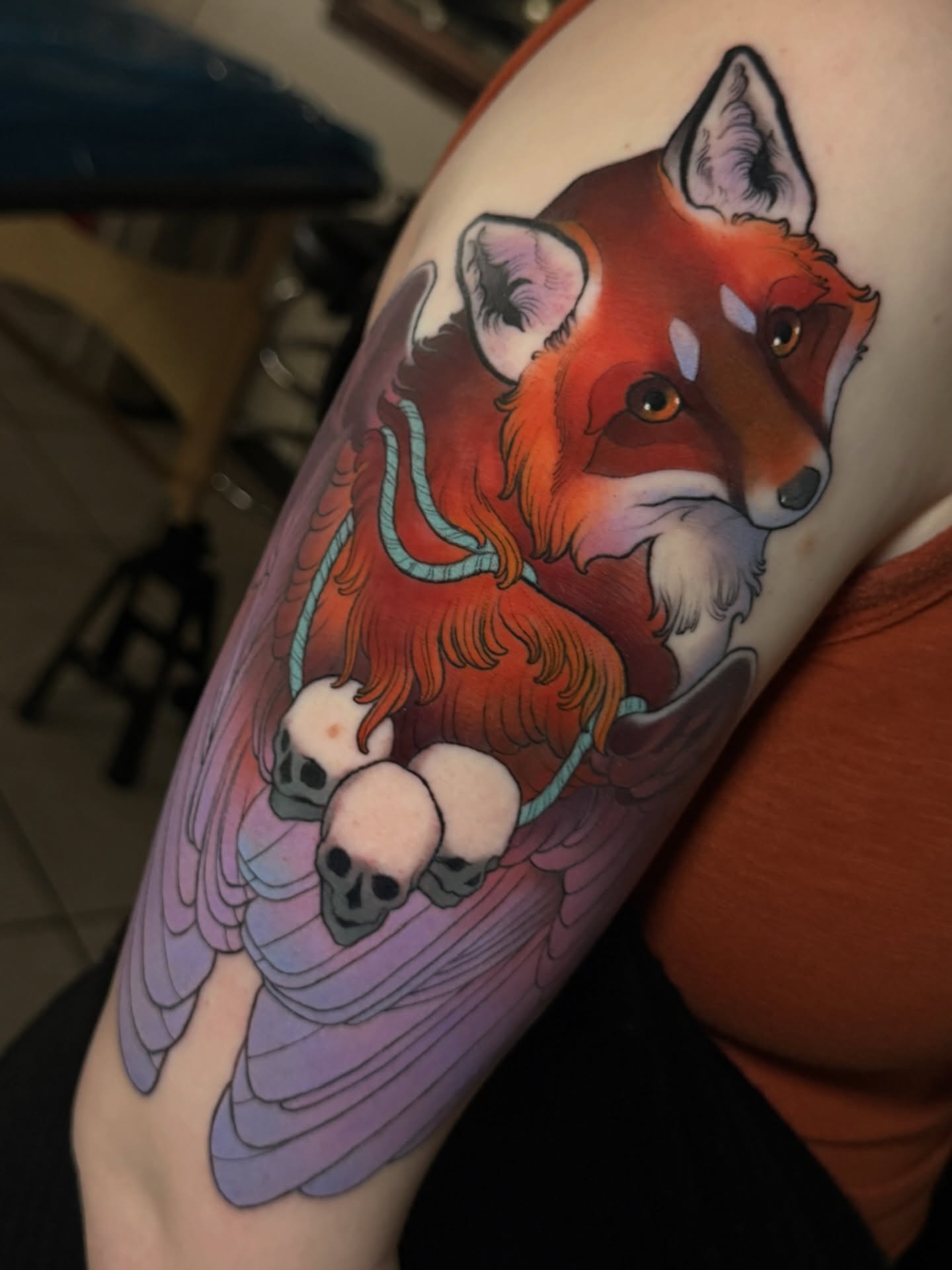 Tattoo by @lady.blackwell.tattoos β realism, dotwork