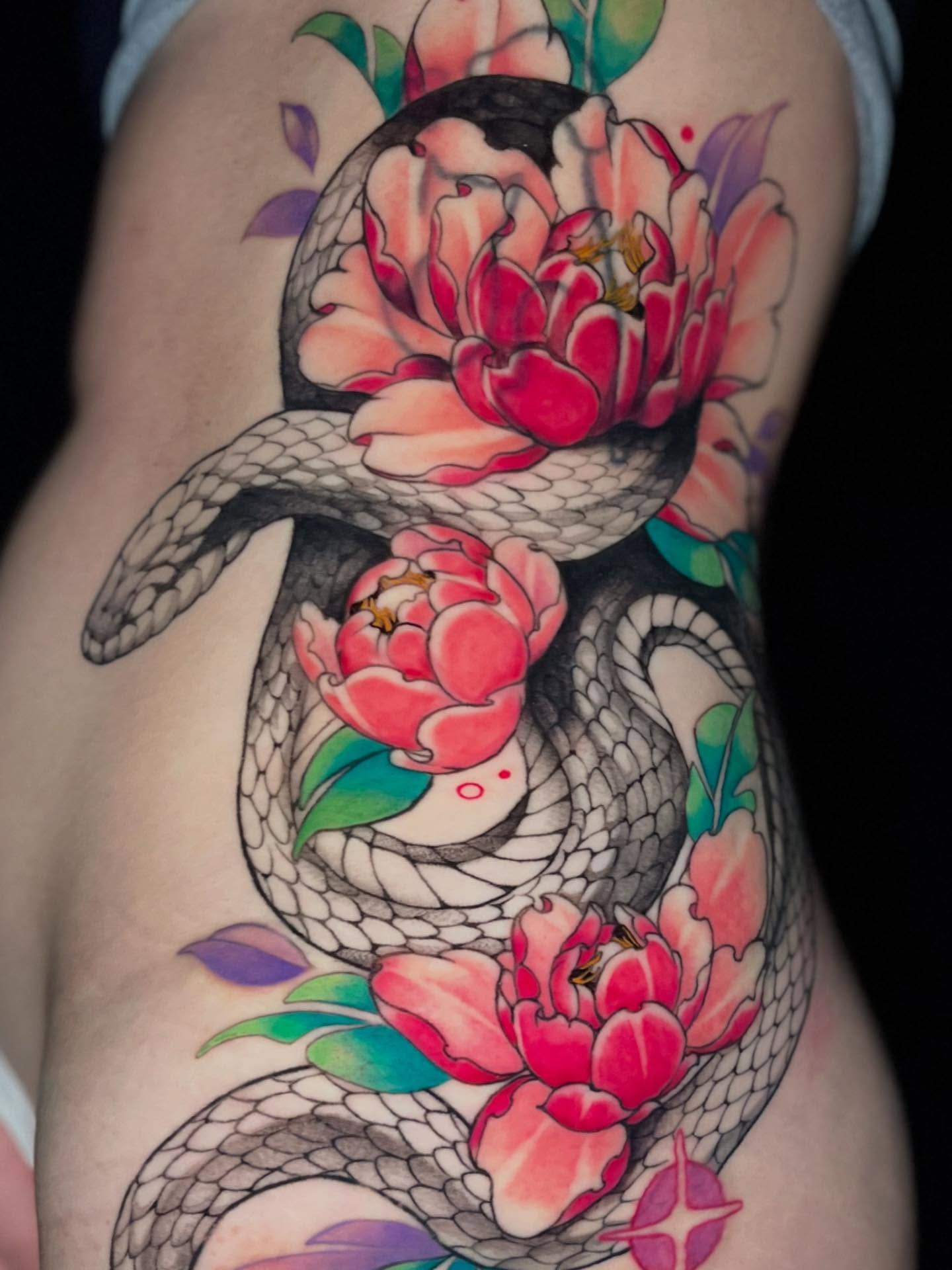 Tattoo by @celynity — new_school, watercolor
