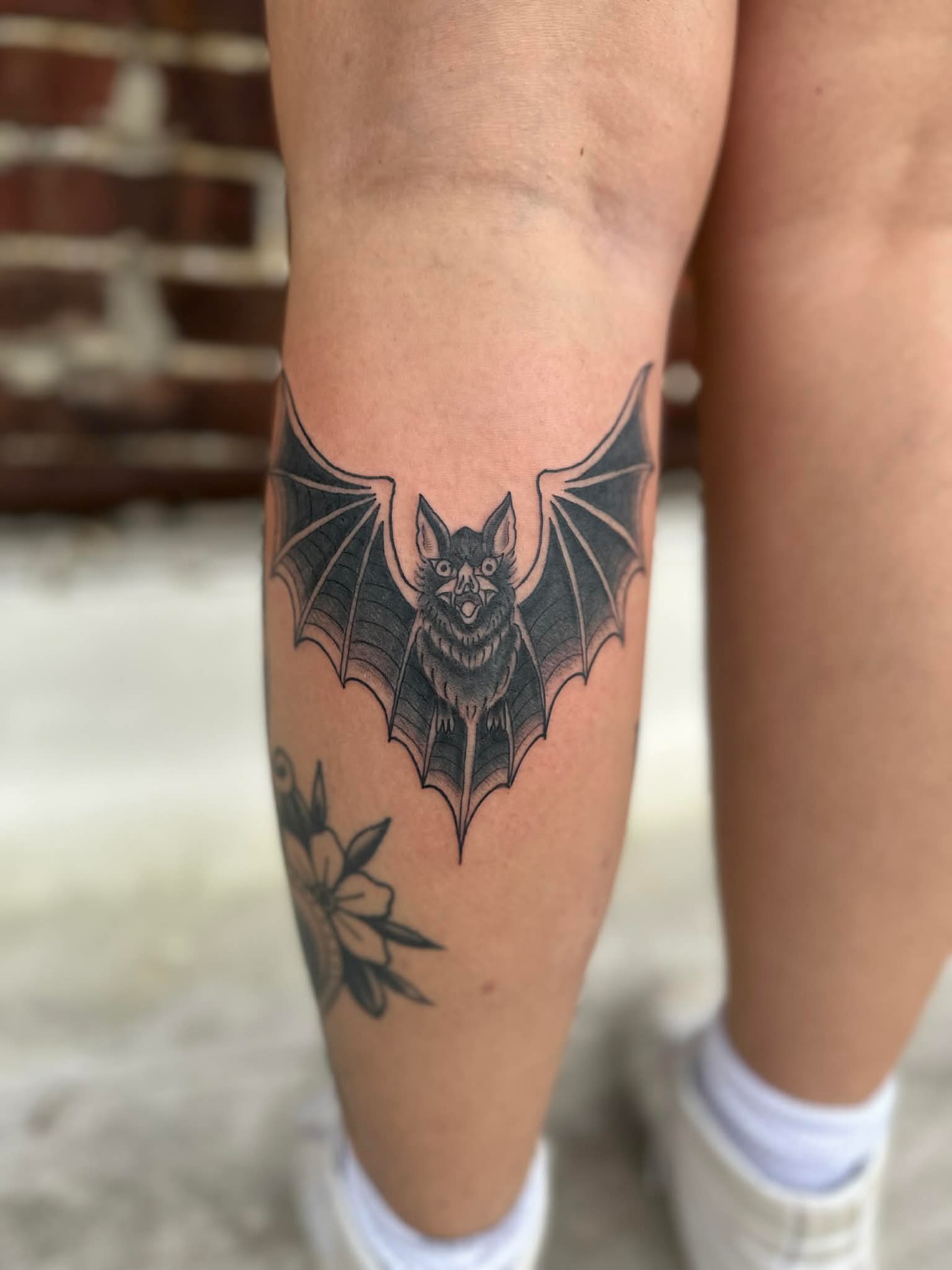 Tattoo by @mallorytattoos — black_and_grey