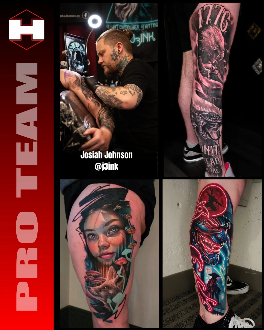 Woman with mushrooms realism tattoo on the forearm by Sideshow Danny