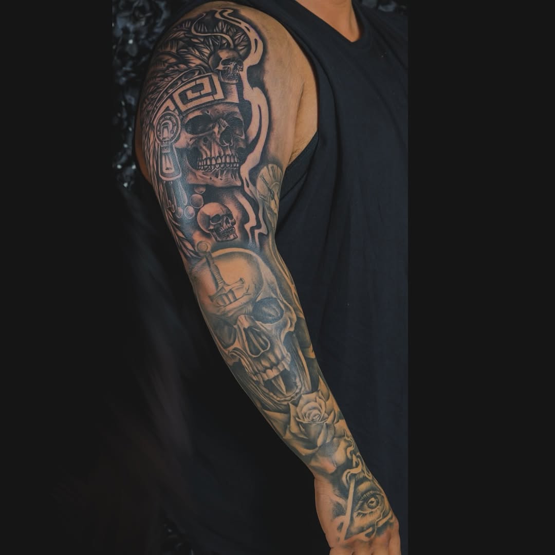 Tattoo by @alv13ink โ black_and_grey, realism