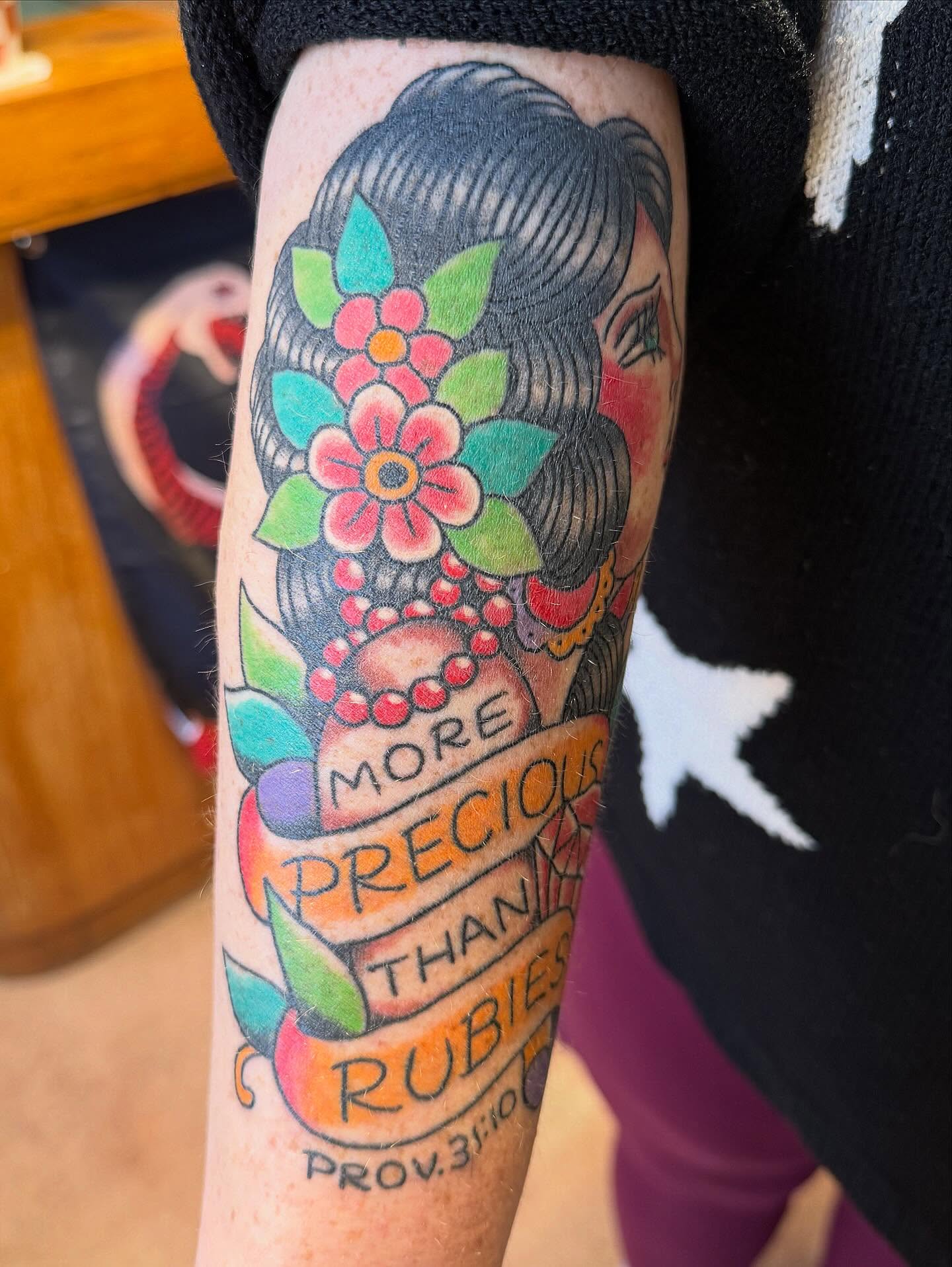 Tattoo by @spencerecoco — american_traditional, dotwork