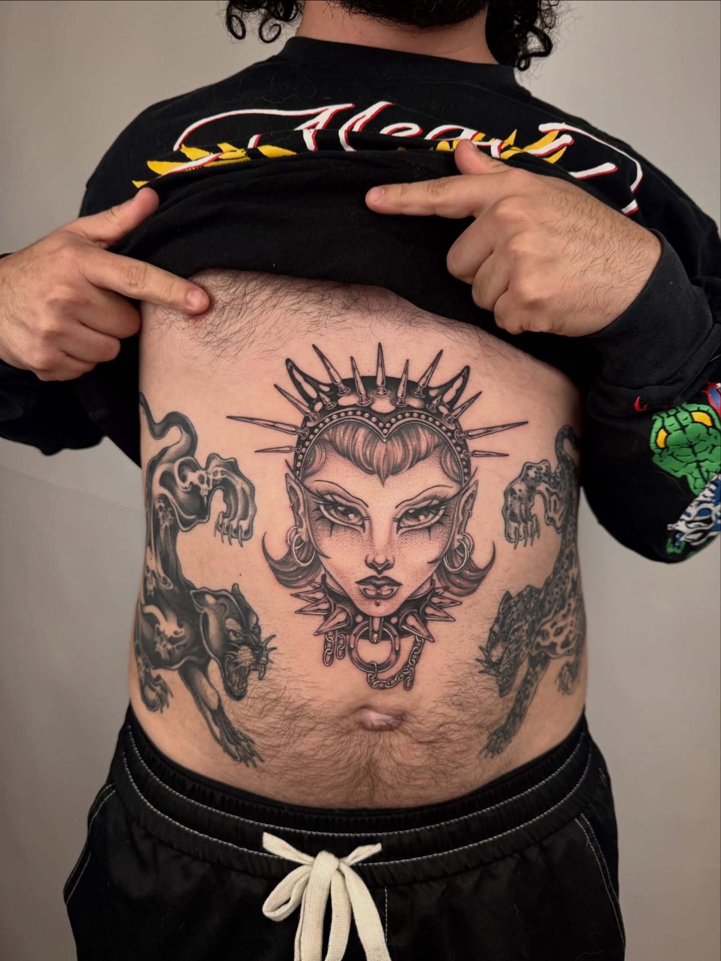 Tattoo by @ellafromhella — american_traditional, black_and_grey