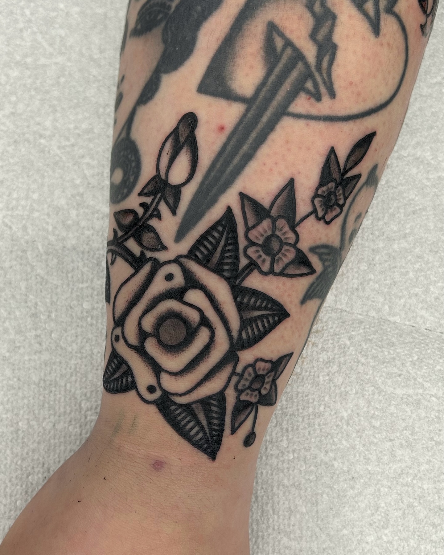 Tattoo by @hubert_serrano — american_traditional, black_and_grey