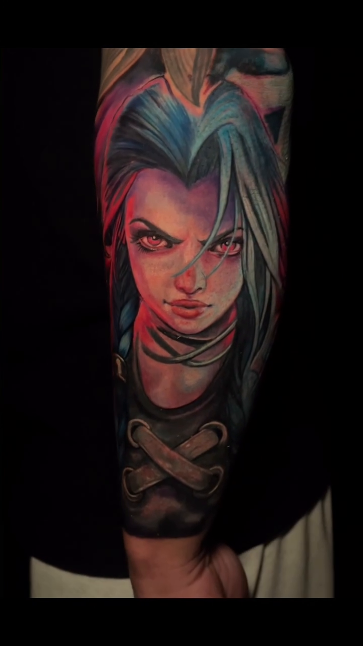 Tattoo by @nikkiharristattoo — realism, anime
