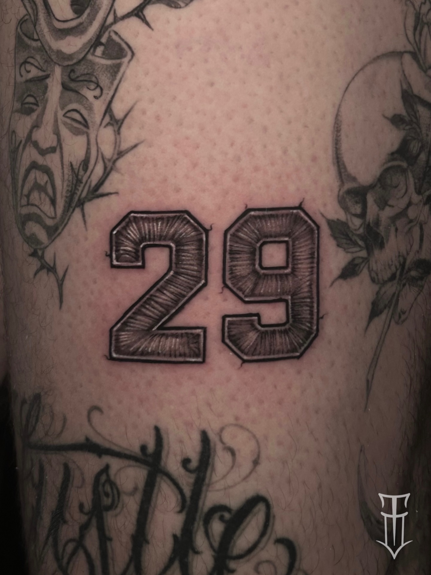 Tattoo by @shadesofpain1992 — black_and_grey