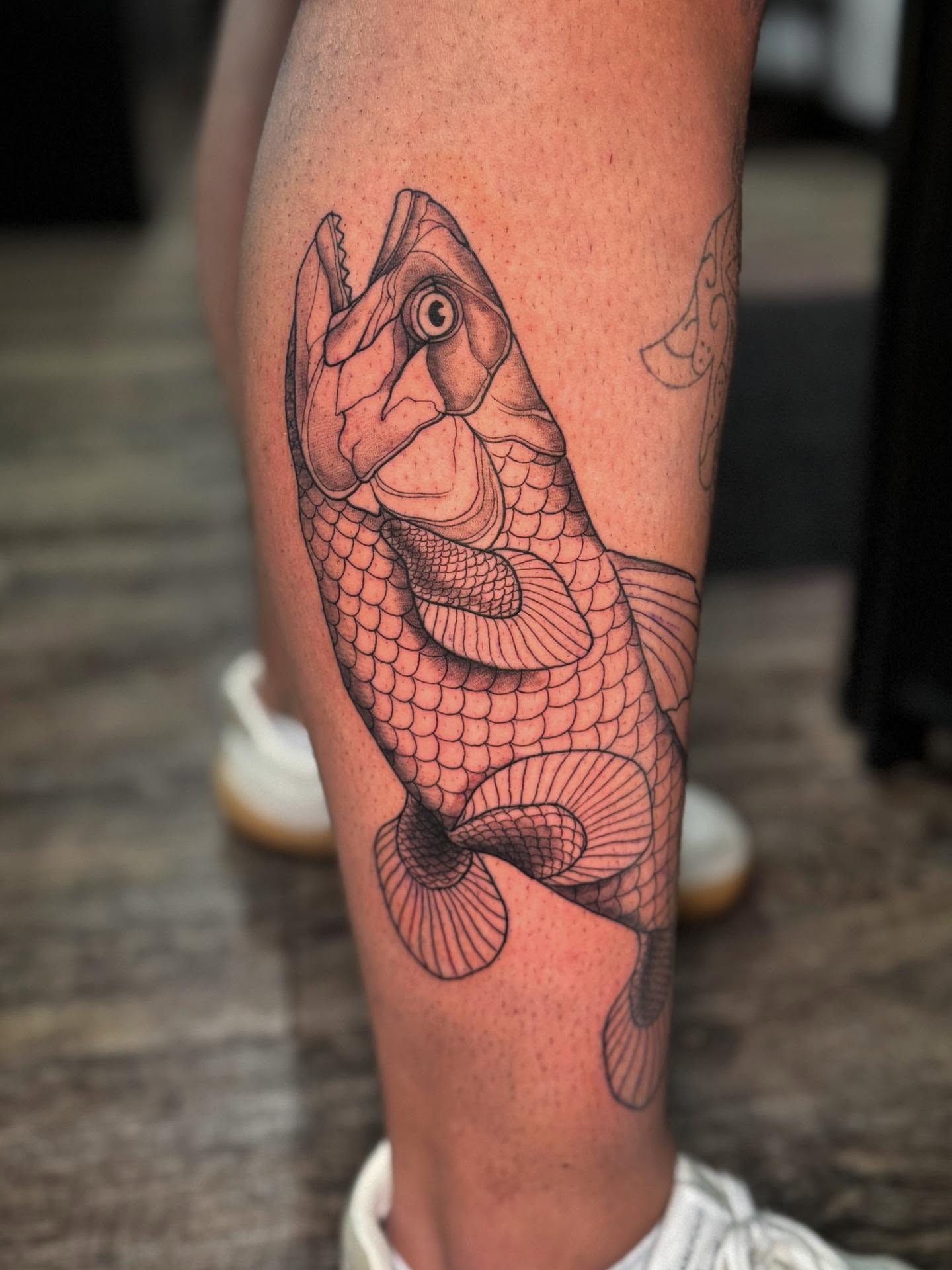 Tattoo by @katlyne_j — black_and_grey