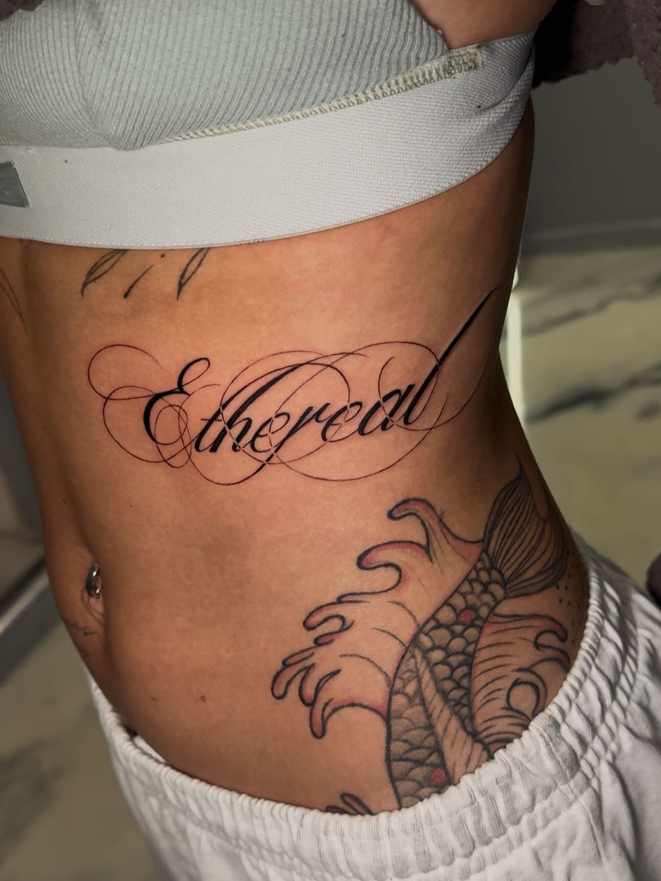 Tattoo by @eyekonic_ink — new_school, lettering_script
