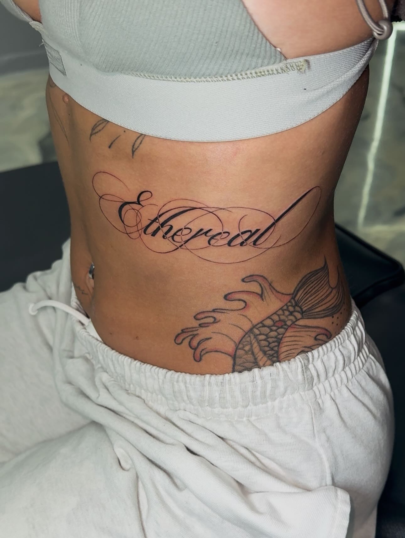 Tattoo by @eyekonic_ink — lettering_script
