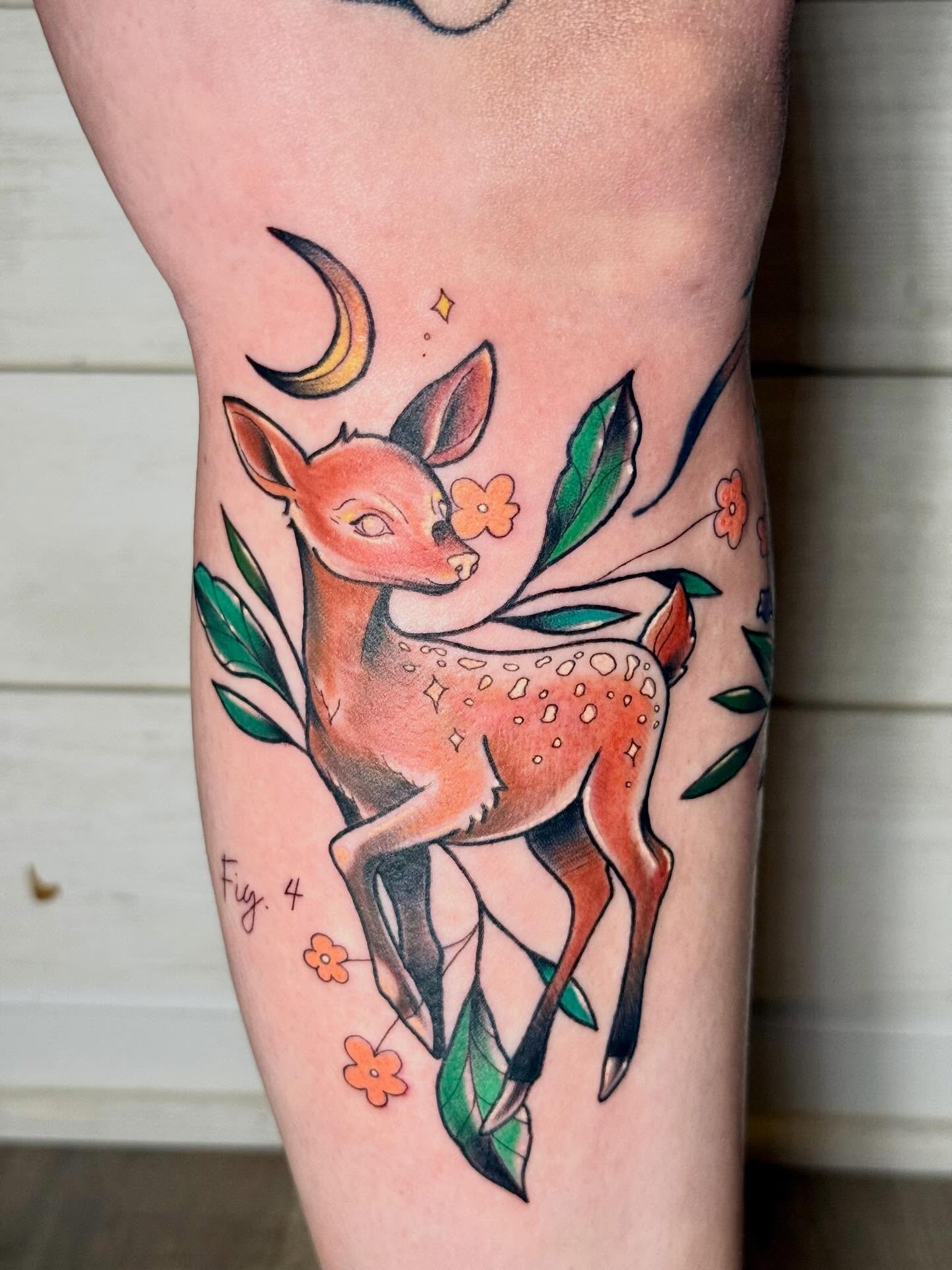 Tattoo by @muridiana — american_traditional, dotwork