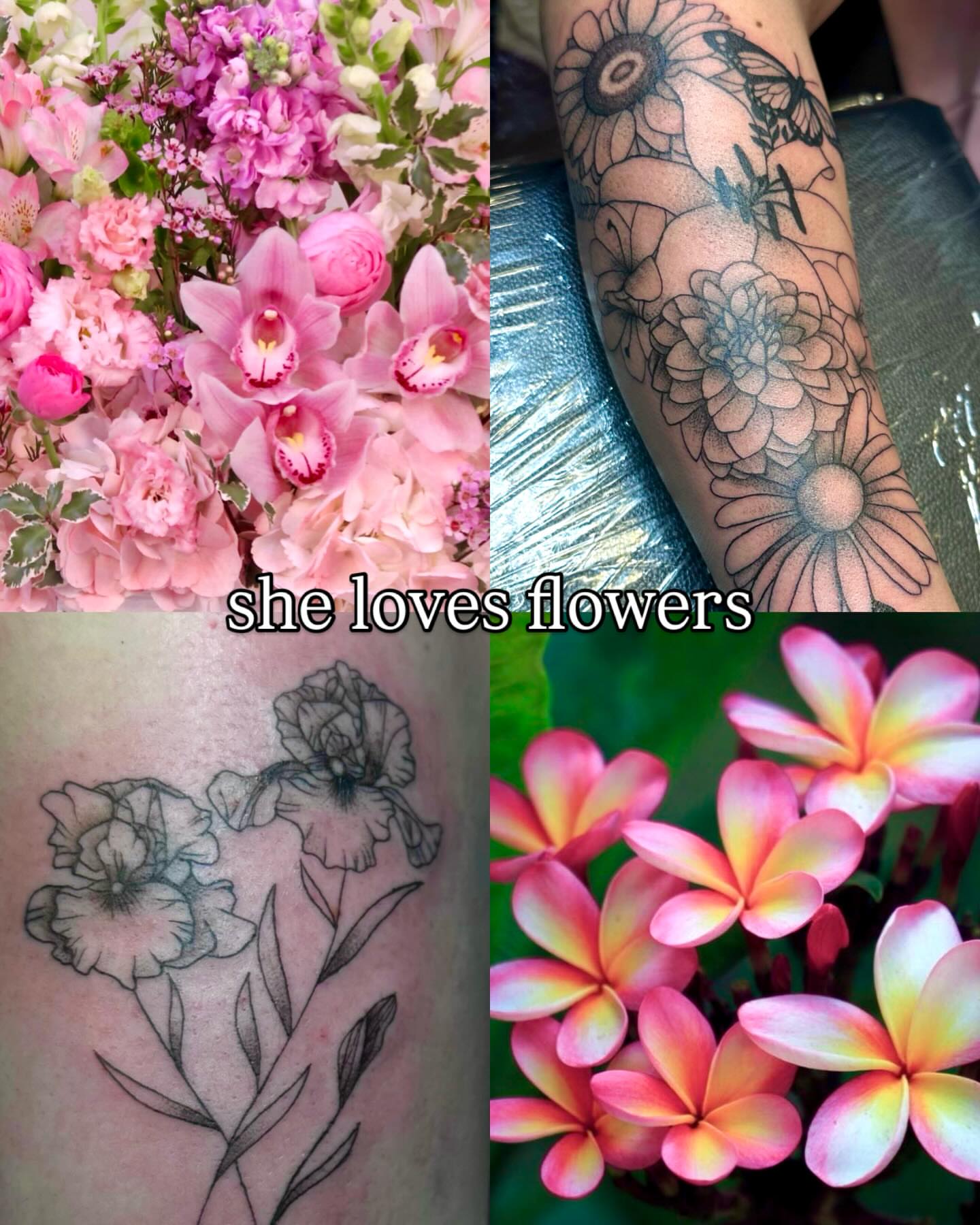 Flowers black and grey tattoo on the forearm by Melissa
