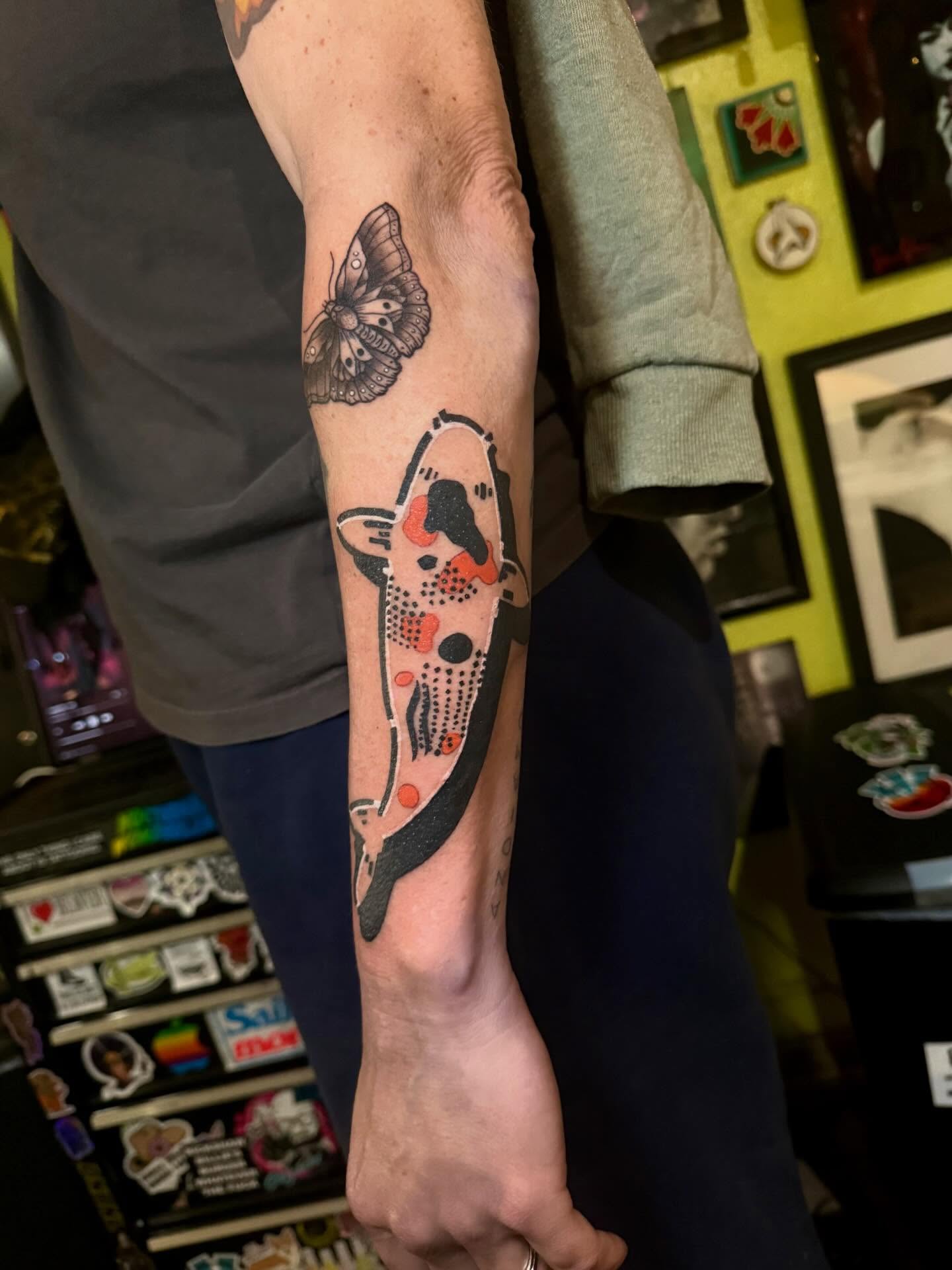 Tattoo by @stevielichous — dotwork