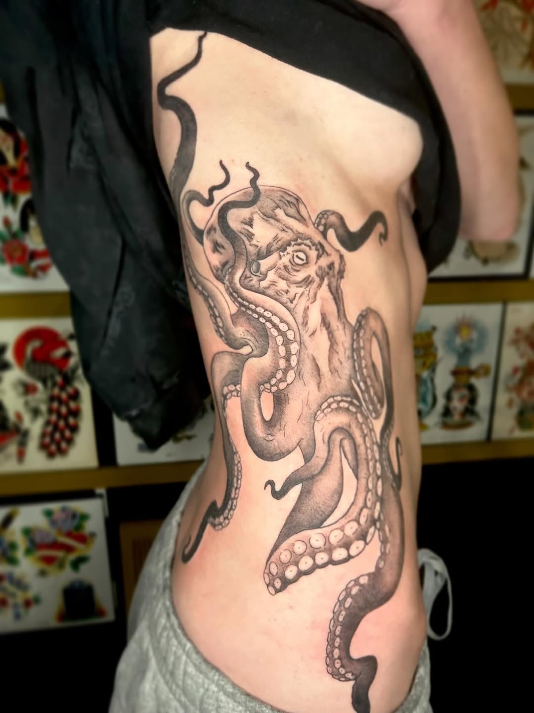 Tattoo by @tattoosbykass — black_and_grey, realism