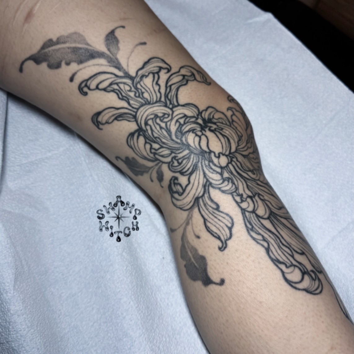 Tattoo by @swamp.witch.tattoos โ black_and_grey