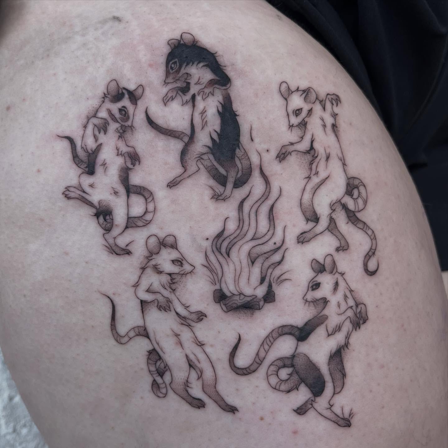 Tattoo by @apriljaytattoo — black_and_grey