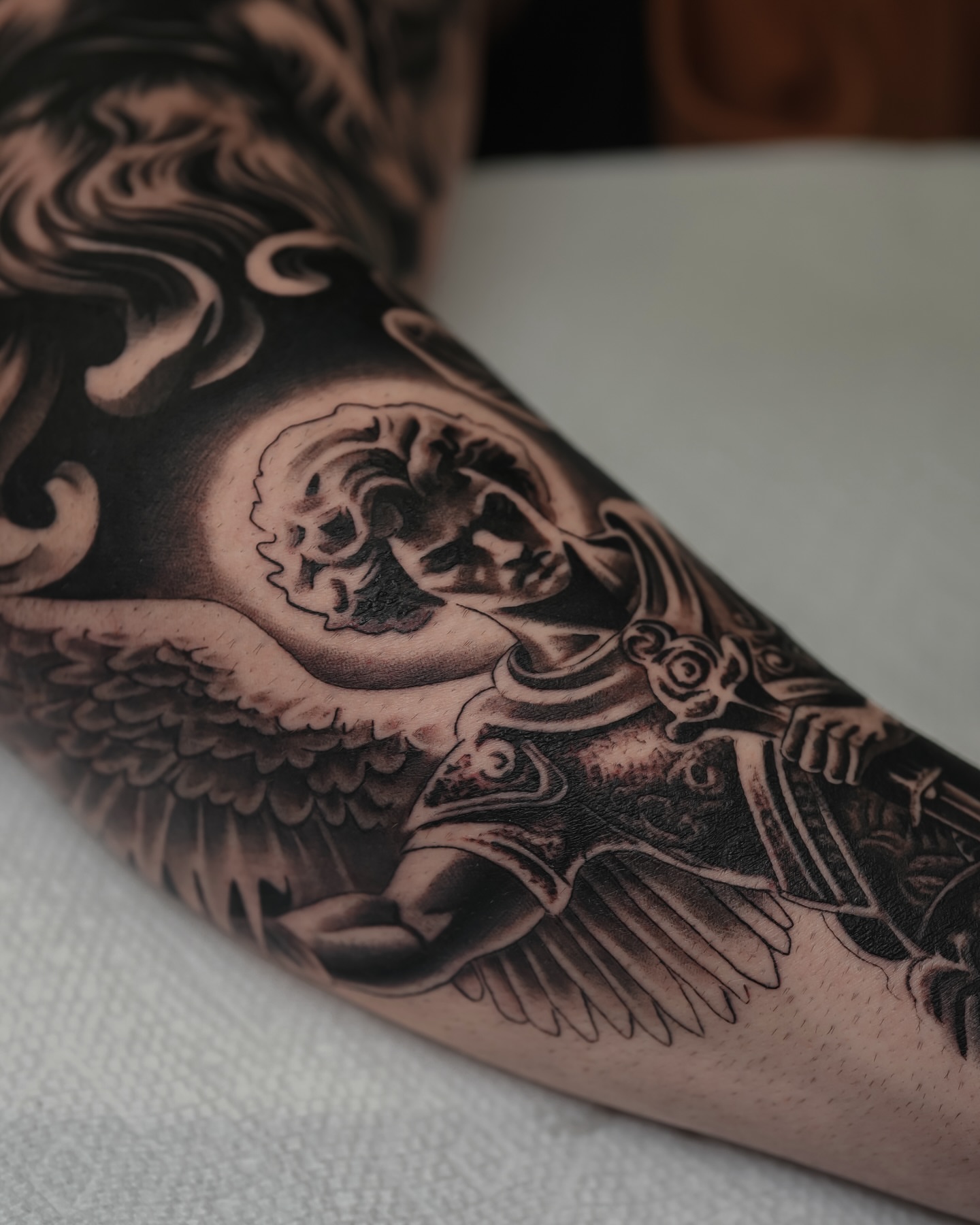 Tattoo by @inkbyjavi — black_and_grey