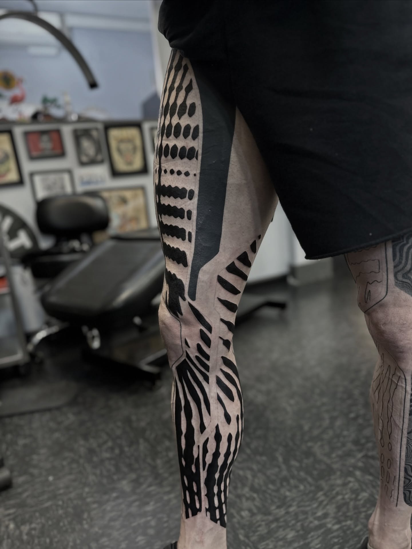 Tattoo by @cassadybell — dotwork, geometric