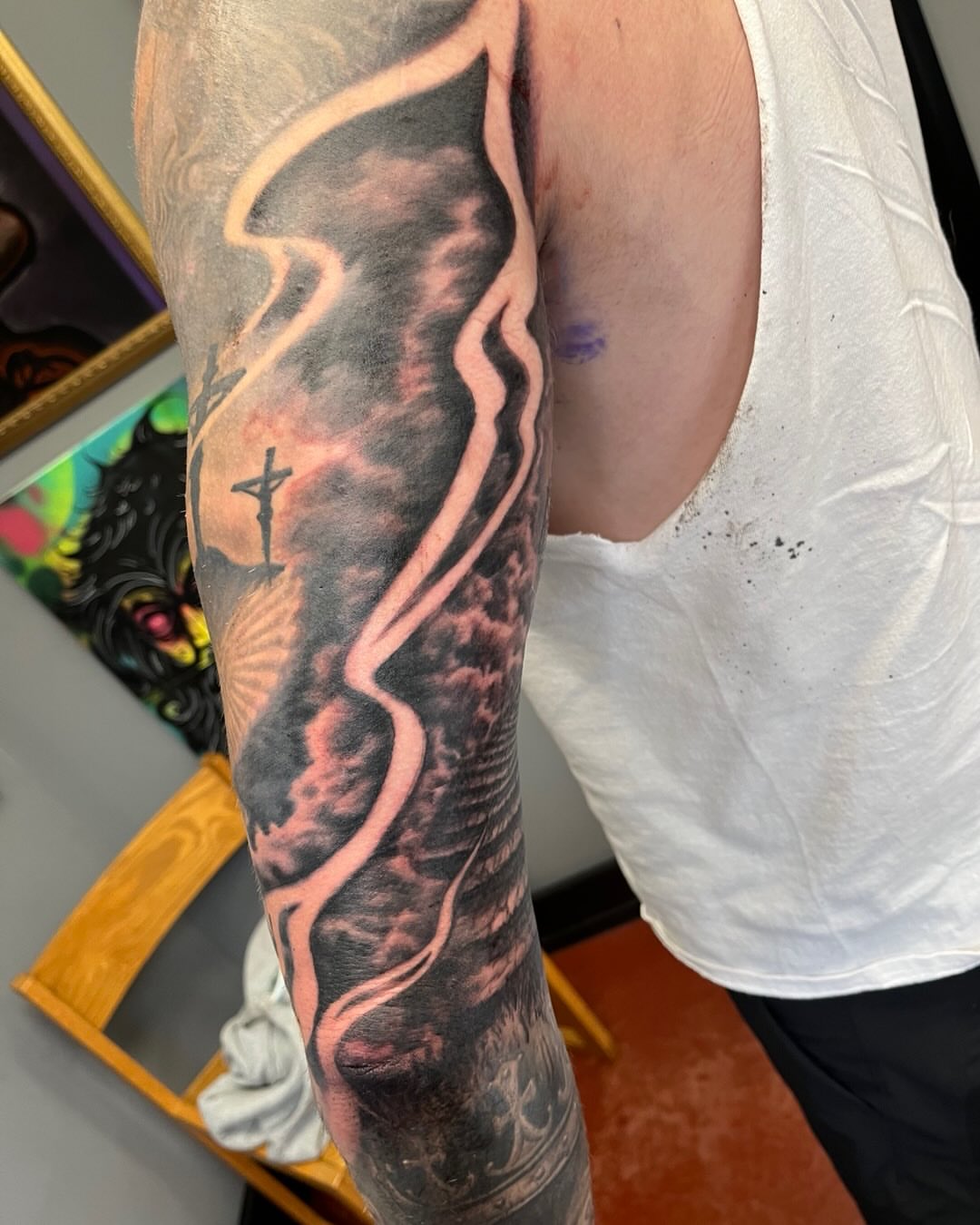 Tattoo by @vectordoe — black_and_grey, realism
