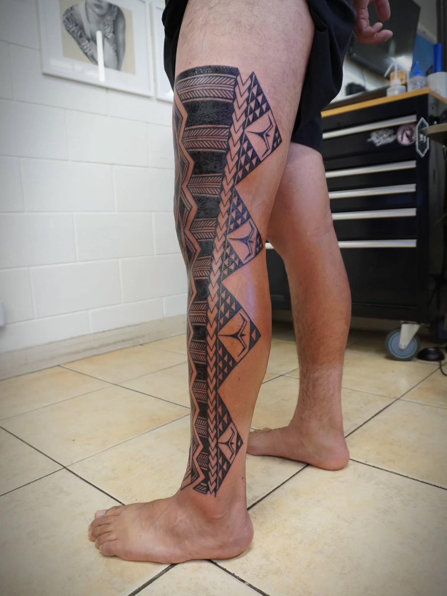 Tattoo by @hiwawolfe — tribal