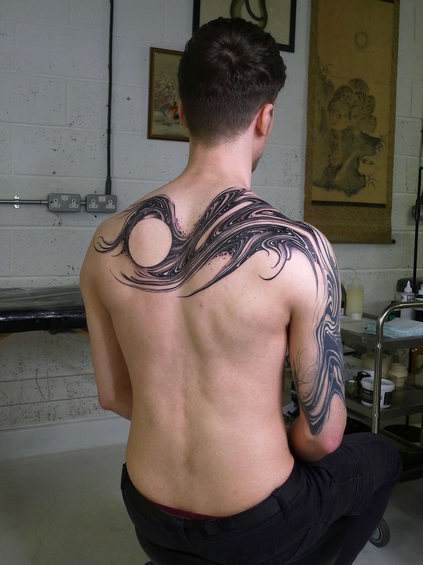 Tattoo by @voldblk — black_and_grey